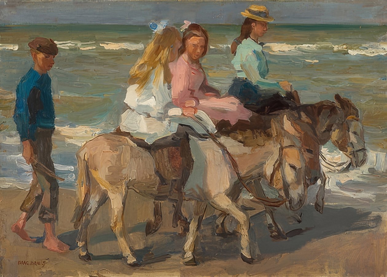 Giro in asino, 1898-1901 da Isaac Israels