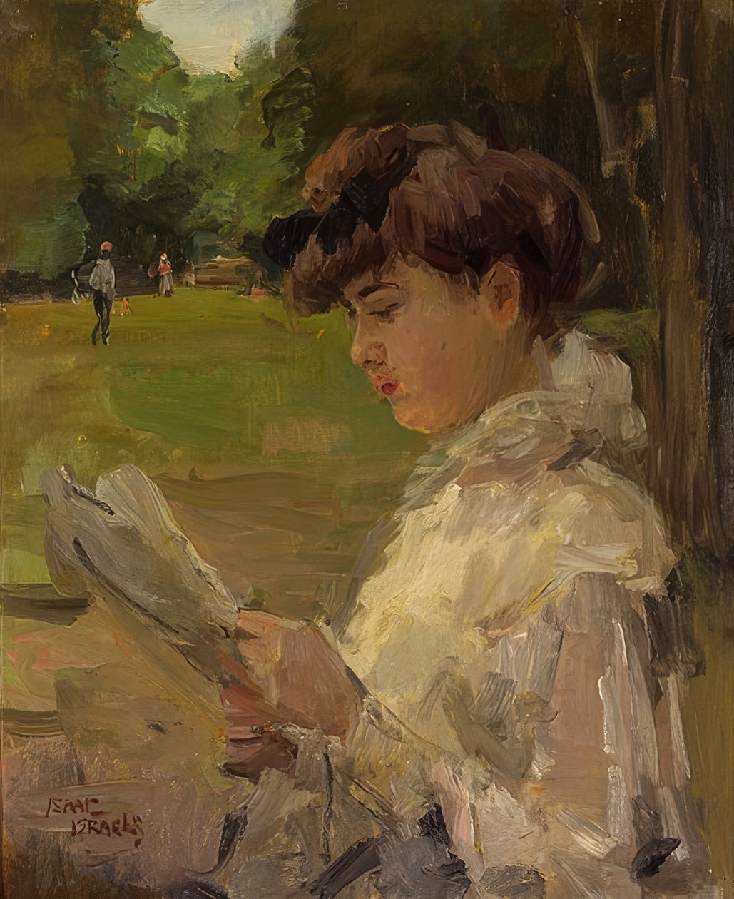 Ragazza che legge da Isaac Israels