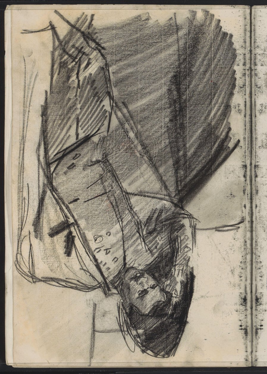 Uomo sdraiato da Isaac Israels