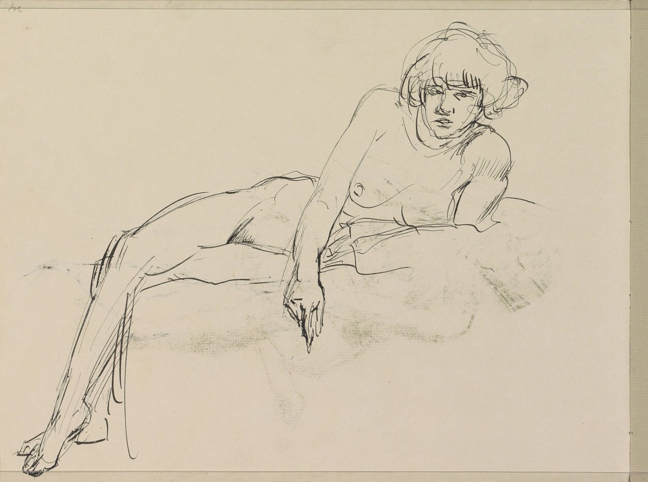 Nudo femminile reclinato da Isaac Israels