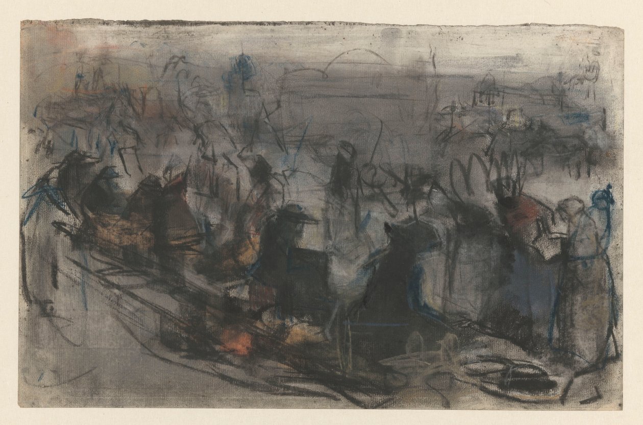 Fila di seduti da Isaac Israels