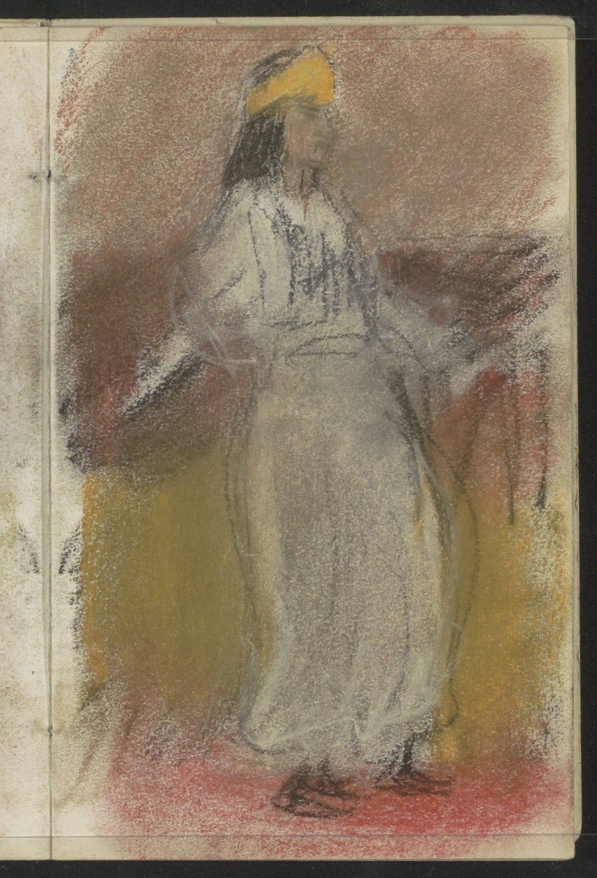 Donna in piedi in abiti orientali da Isaac Israels