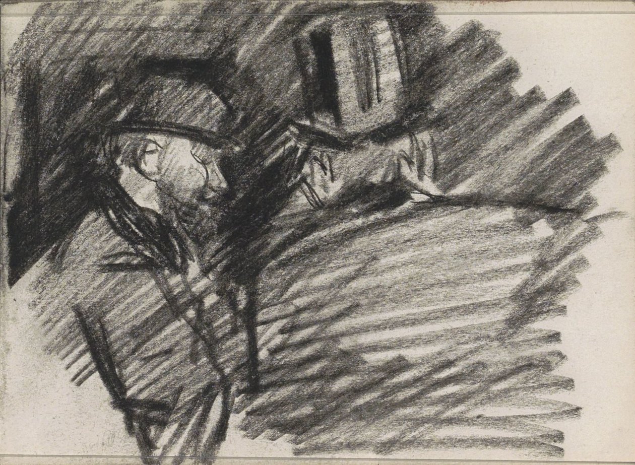 Due uomini con cappelli da Isaac Israels