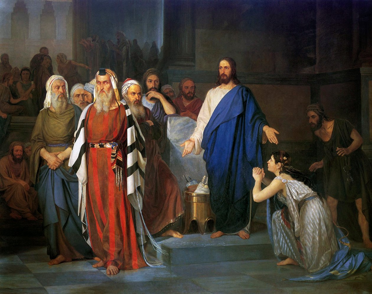 Cristo e un peccatore da Isaac Lvovich Asknazy