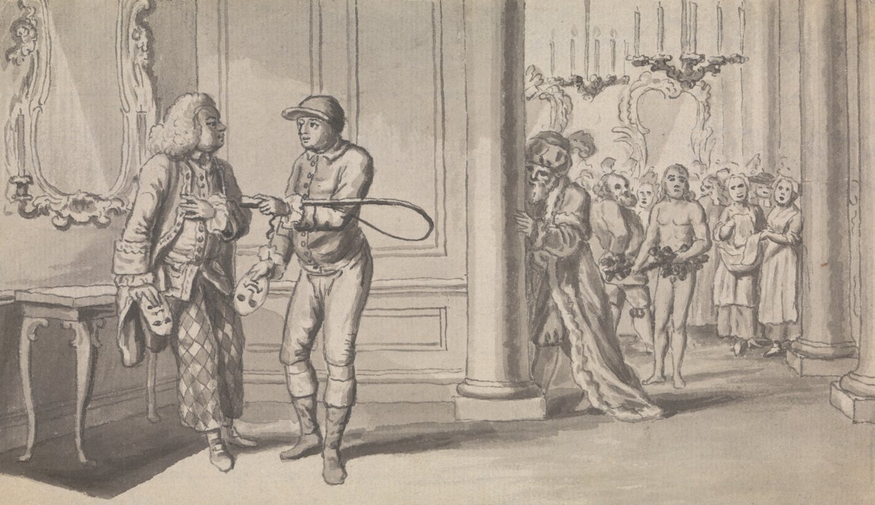 Illustrazione di periodico non identificato / commedia da Isaac Taylor