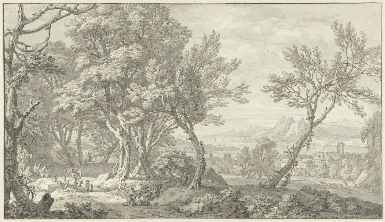 Paesaggio arcadico da Isaac de Moucheron