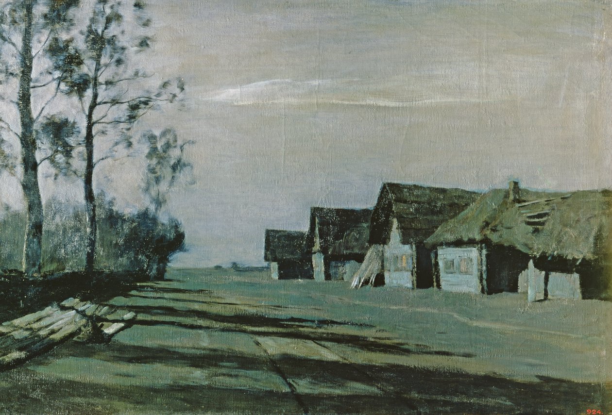 Villaggio al chiaro di luna, 1897 da Isaak Ilyich Levitan