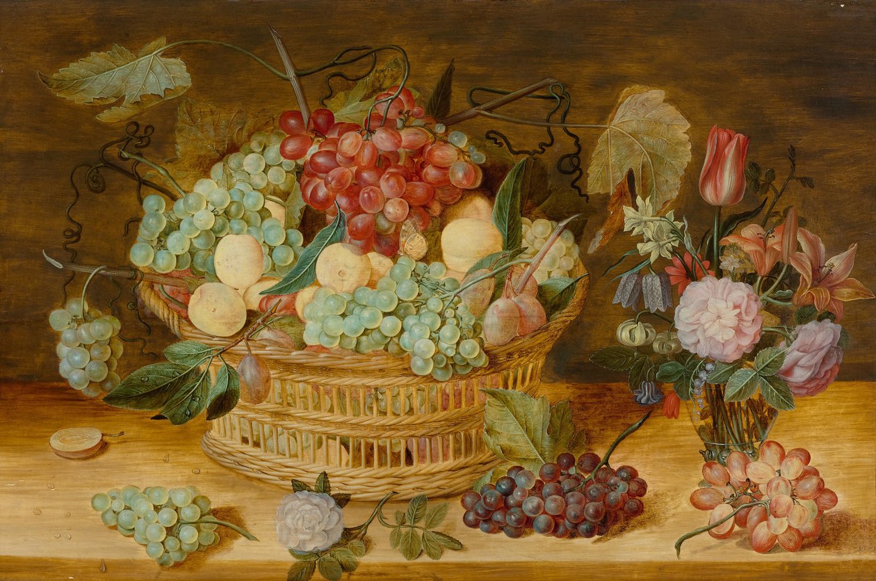 Natura morta con frutta in un cesto da Isaak Soreau