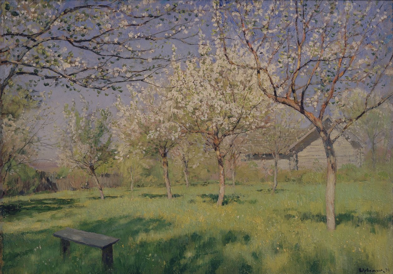 Meli in fiore, c. 1895 da Isaak Ilyich Levitan