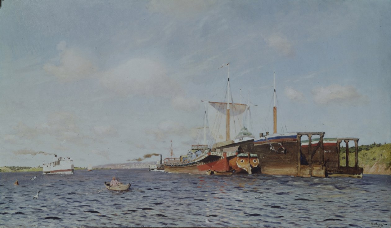 Vento fresco. Volga, 1895 da Isaak Ilyich Levitan