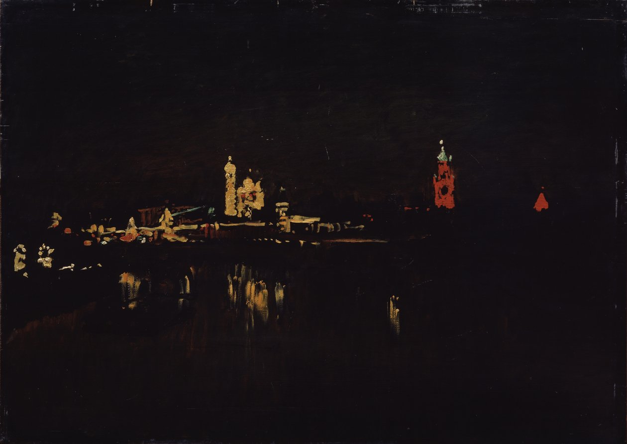 Illuminazione del Cremlino di Mosca, 1896 da Isaak Ilyich Levitan