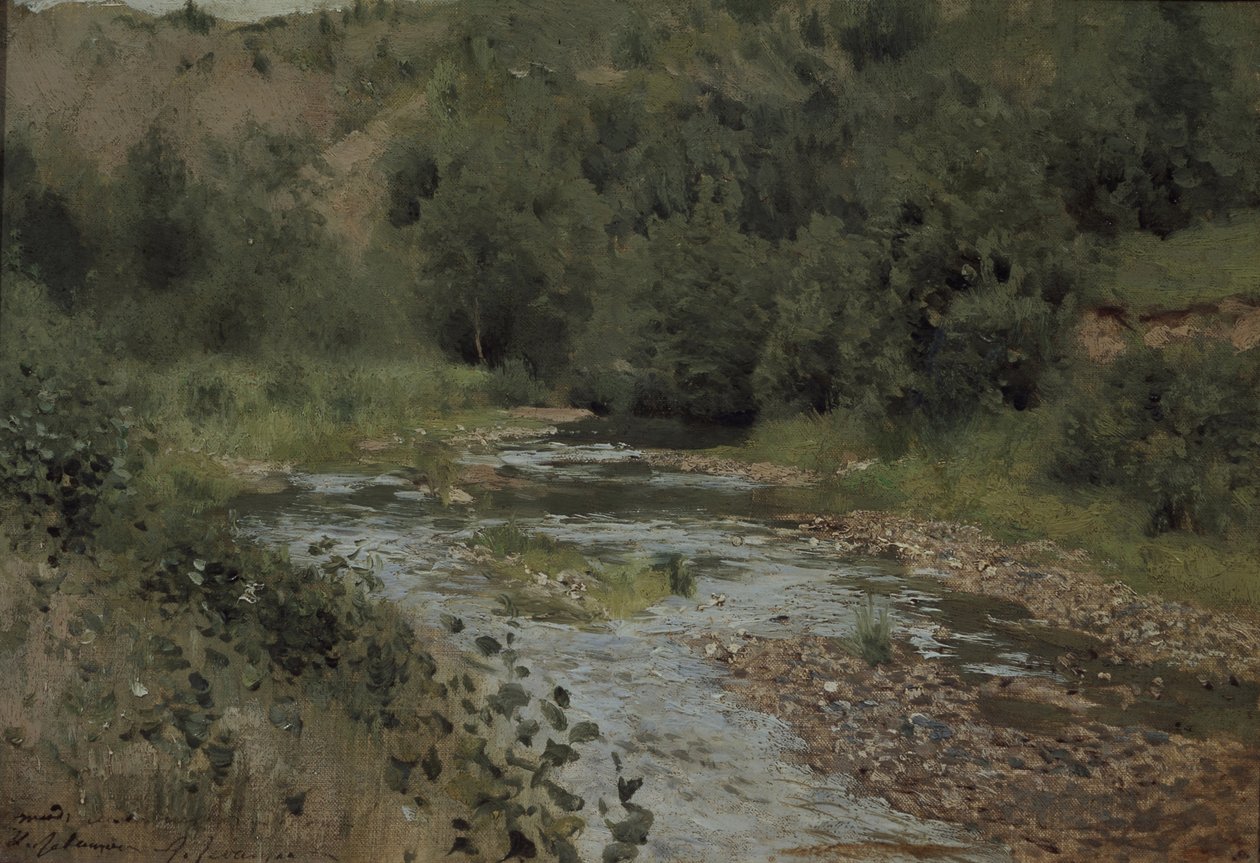 Ruscello, anni 1880 da Isaak Ilyich Levitan