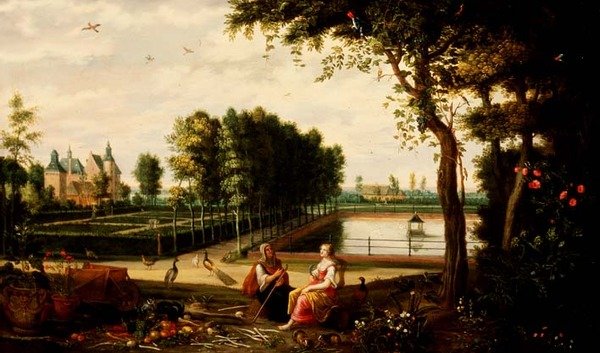 Vertumno e Pomona da Isaak van Oosten