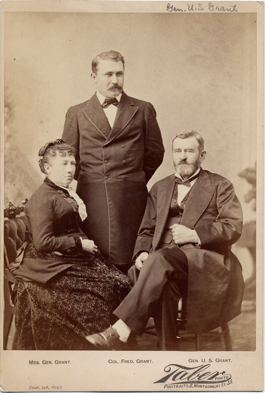 Julia T (Dent) Grant (1826-1902); Ulysses Simpson Grant (1822-85), Generale dell