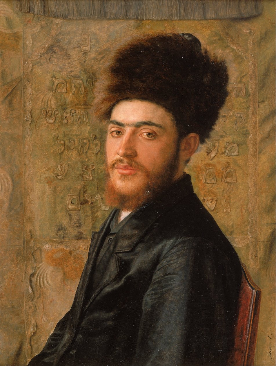 Uomo con Cappello di Pelliccia da Isidor Kaufmann