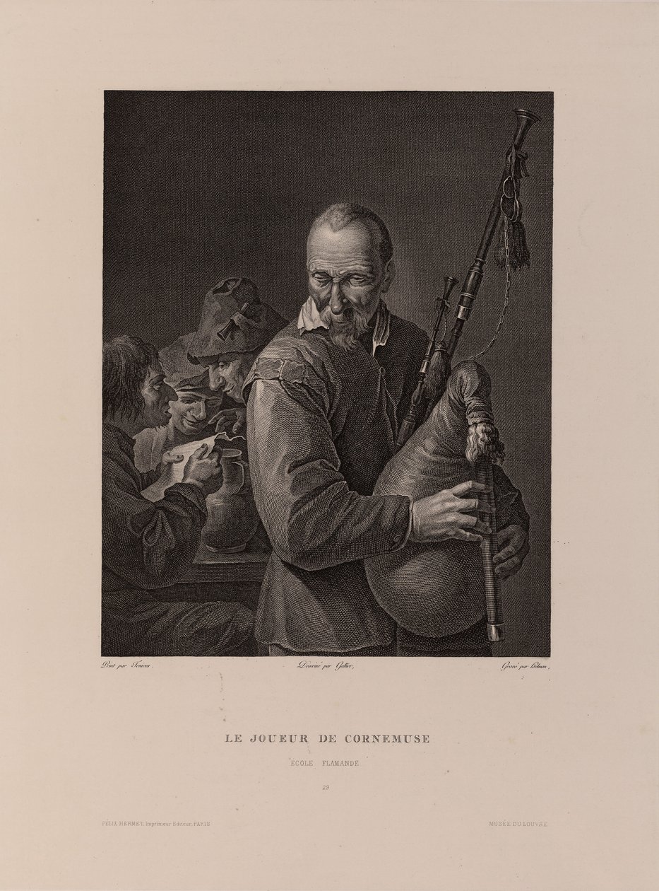 Il Suonatore di Cornamusa da Isidore Stanislas Helman