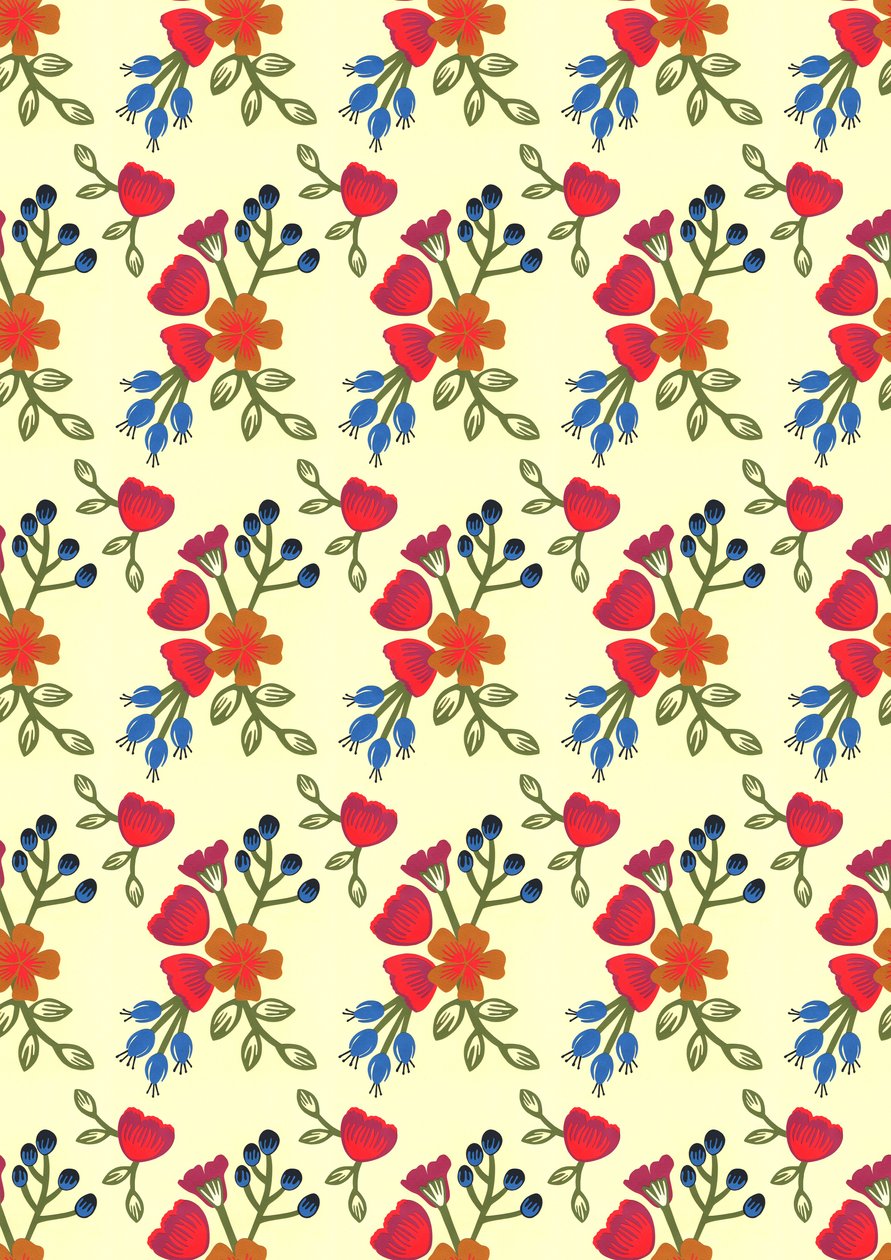 Stampa Flora, 2015 (carta tagliata) da Isobel Barber