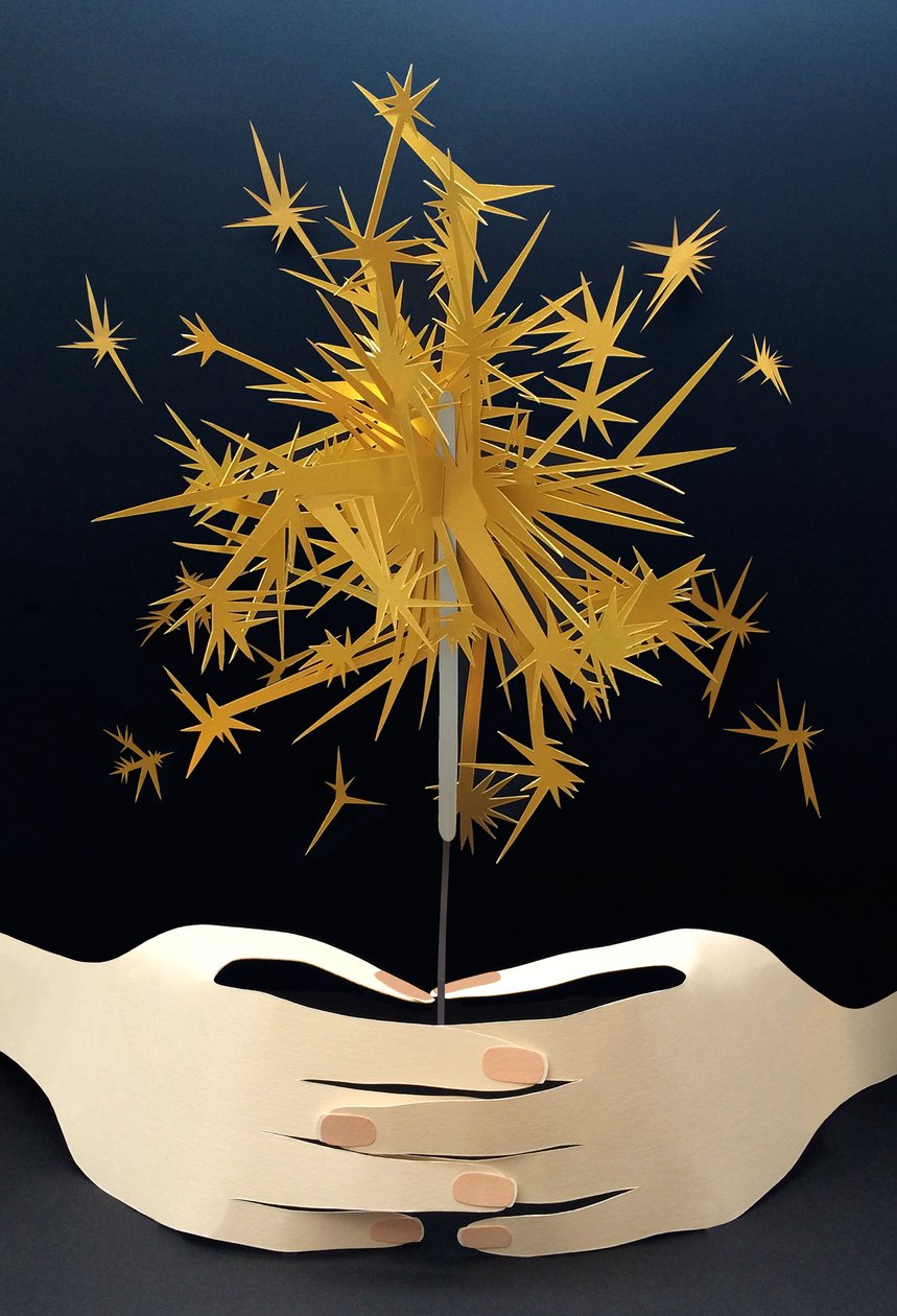 Illuminare la notte, 2016 (carta) da Isobel Barber