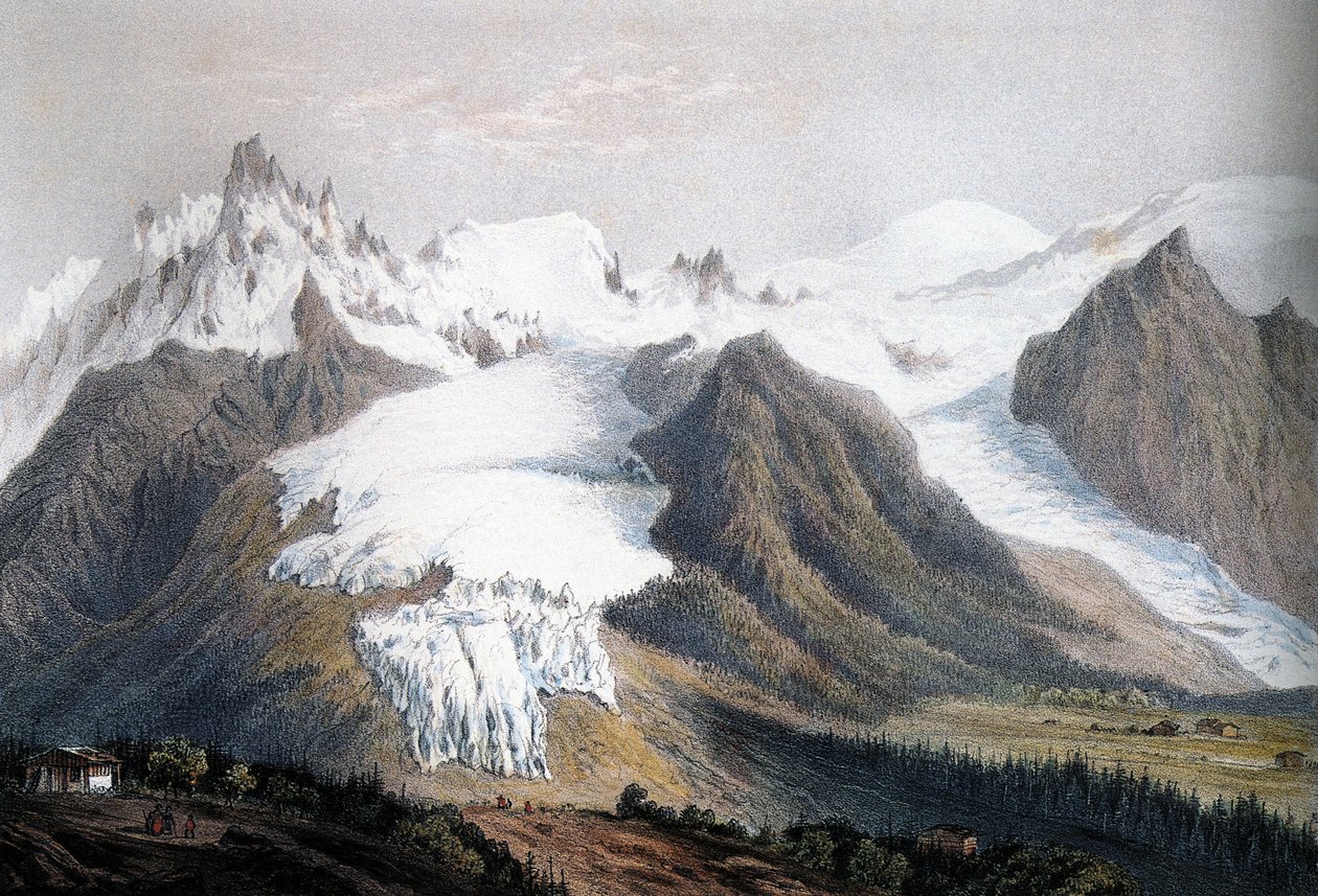Massiccio del Monte Bianco da Isodore Laurent Deroy