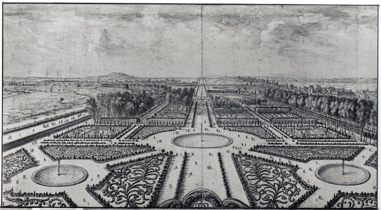 Il giardino delle Tuileries da Israël Silvestre the Younger