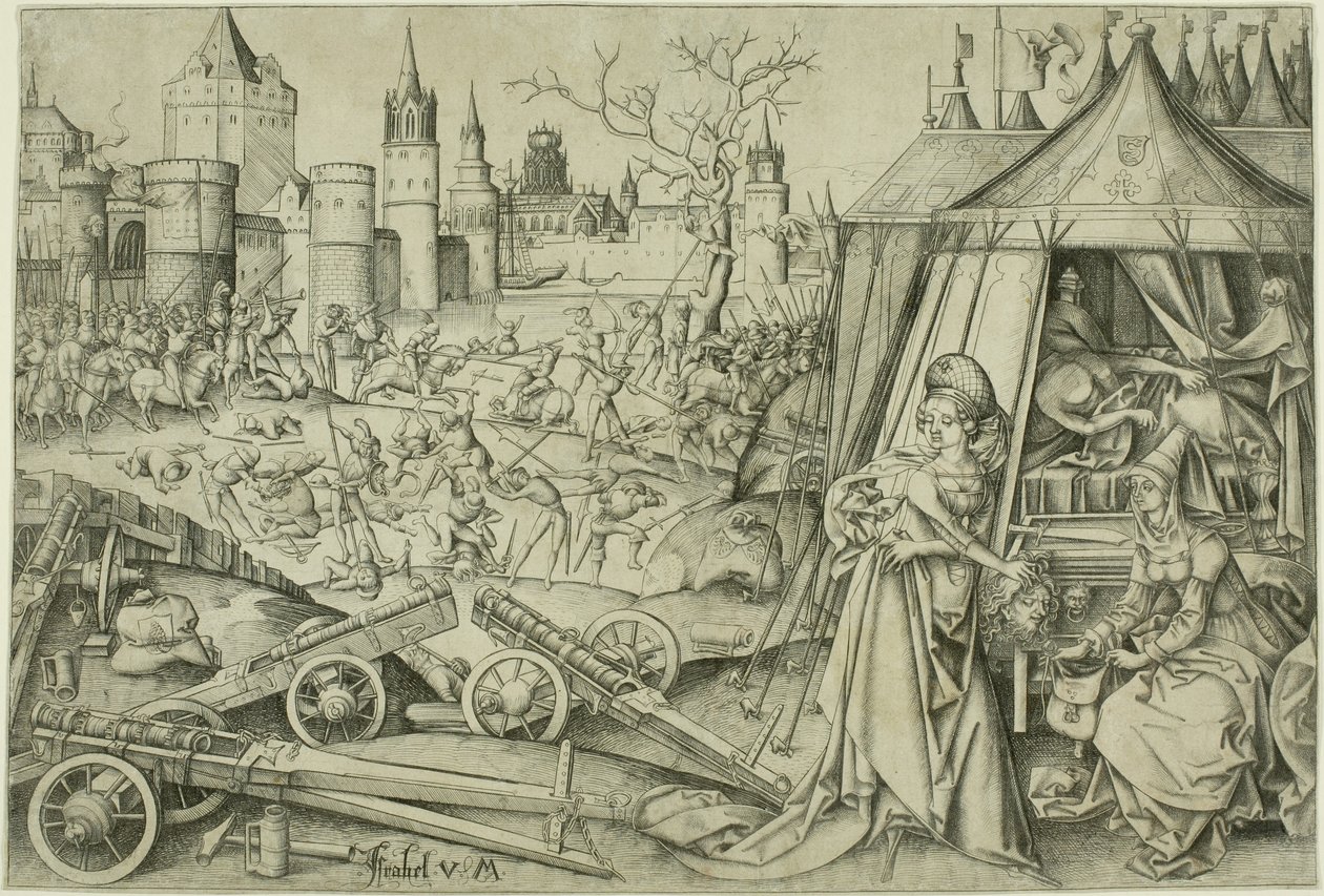 Giuditta, c.1495 da Israhel van Meckenem