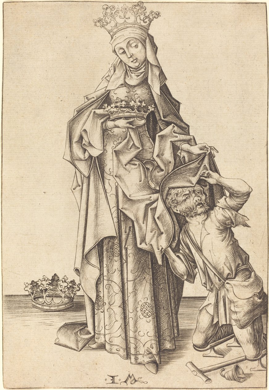 Santa Elisabetta di Turingia, c. 1475-1480 da Israhel van Meckenem