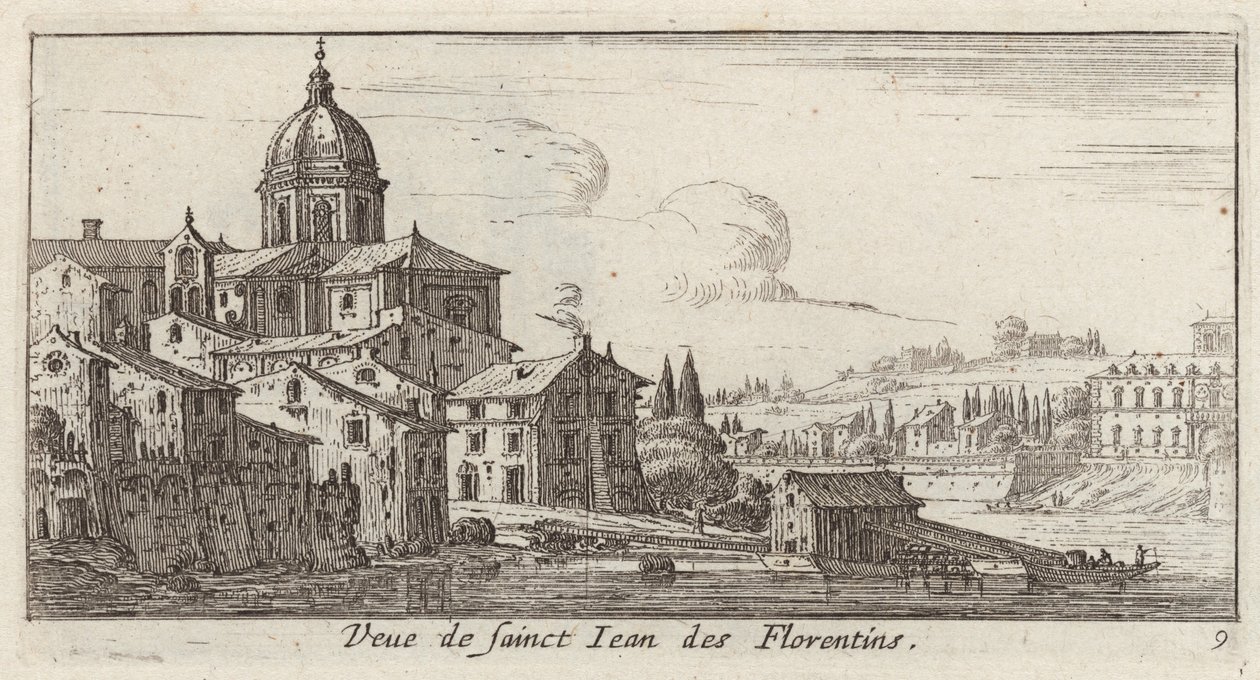 Veduta di San Giovanni dei Fiorentini da Israël Silvestre