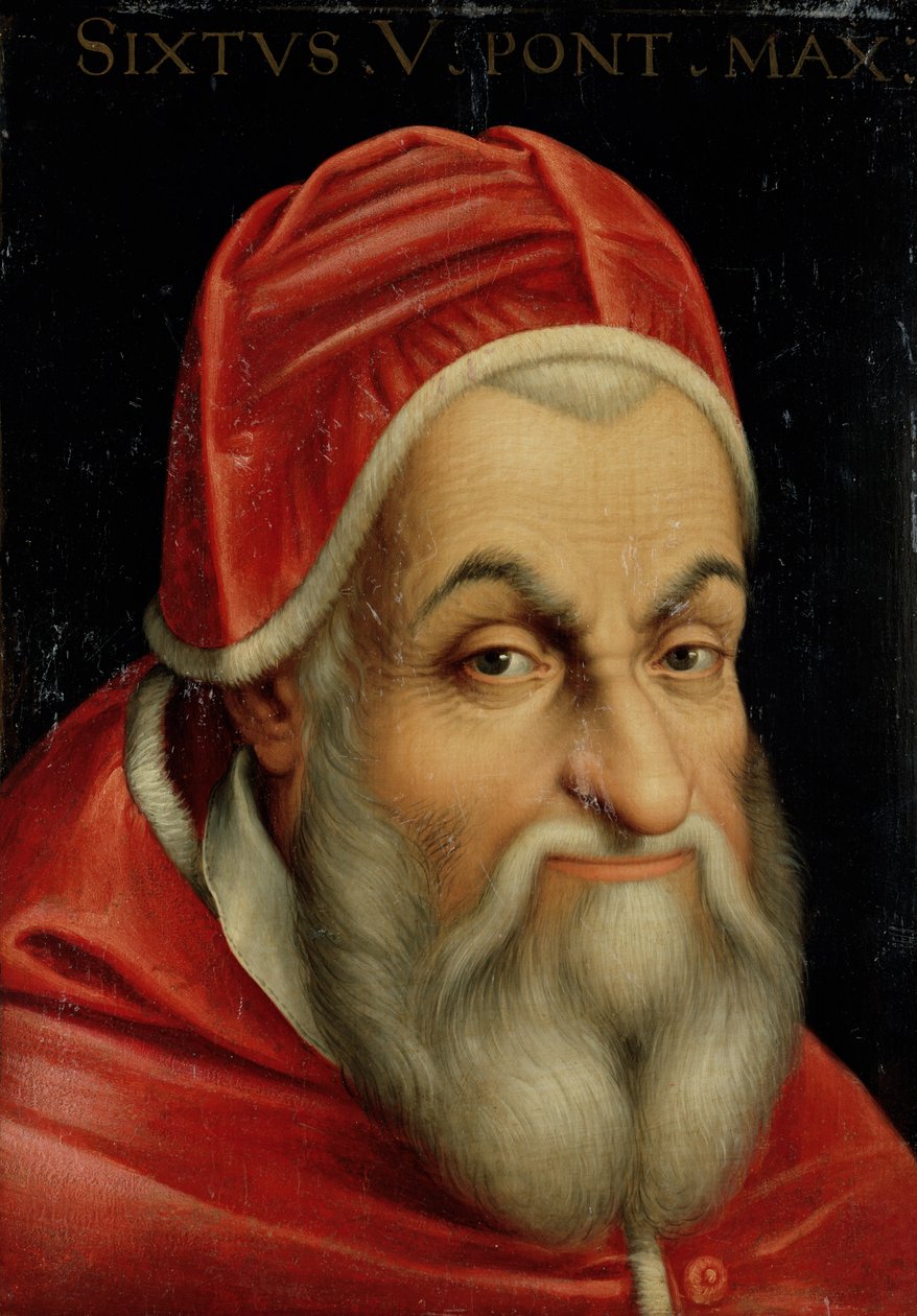 Papa Sisto V (1520-90) da Italian School