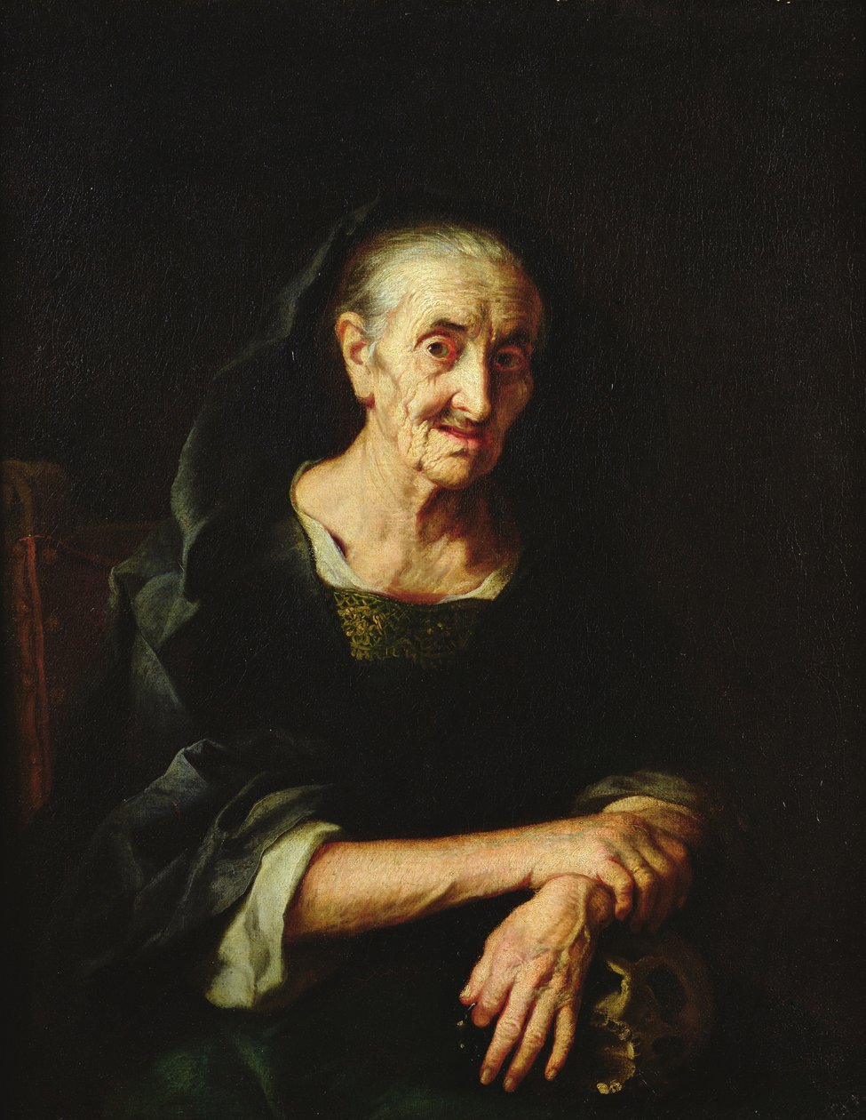 Ritratto di una vecchia donna da Italian School
