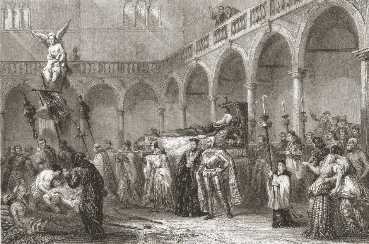 Il funerale di Tiziano (c.1488-1576) da Italian School
