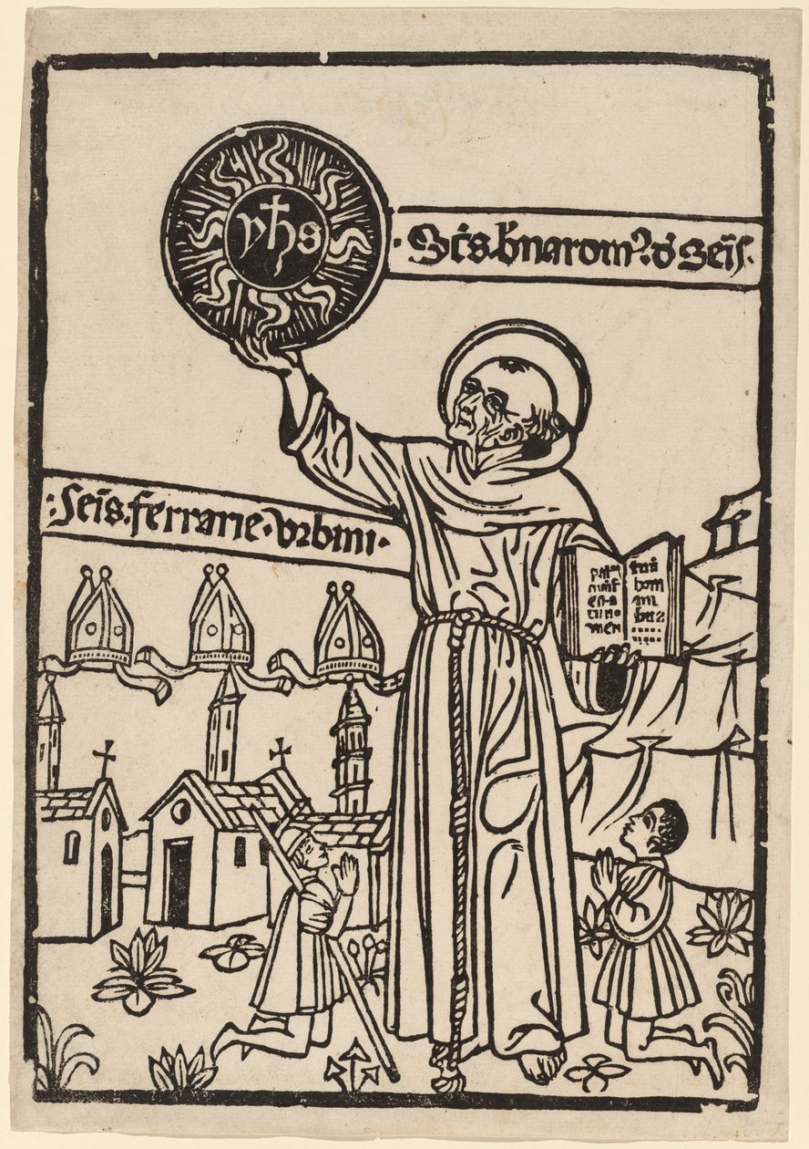 San Bernardino da Siena da Italian 15th Century