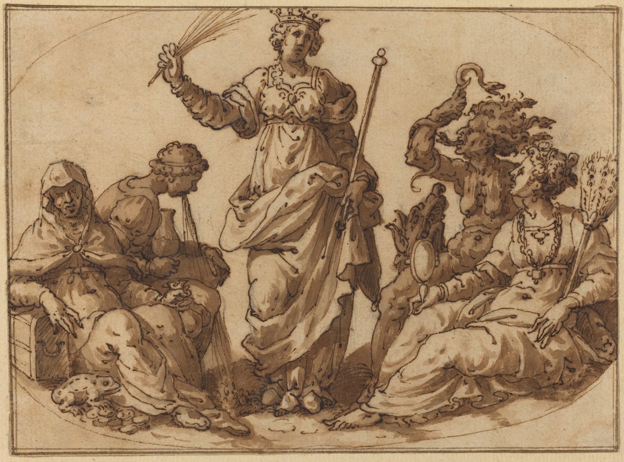 Virtù che trionfa sui vizi da Italian 16th Century