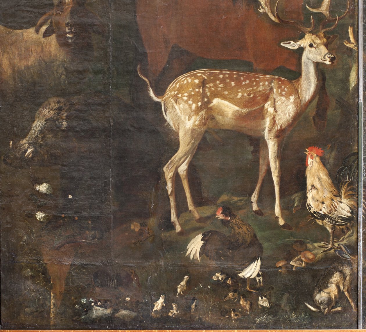 Animali, Mito di Orfeo, (dettaglio) da Italian School