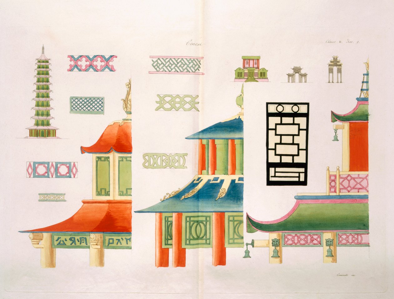 Design di pagoda cinese da Italian School