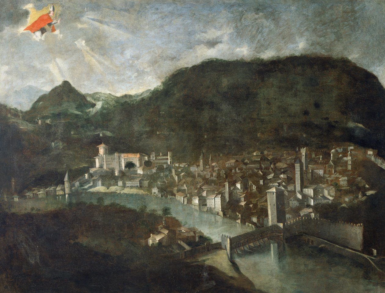 Città di Trento, ex-voto del 1682, Italia da Italian School