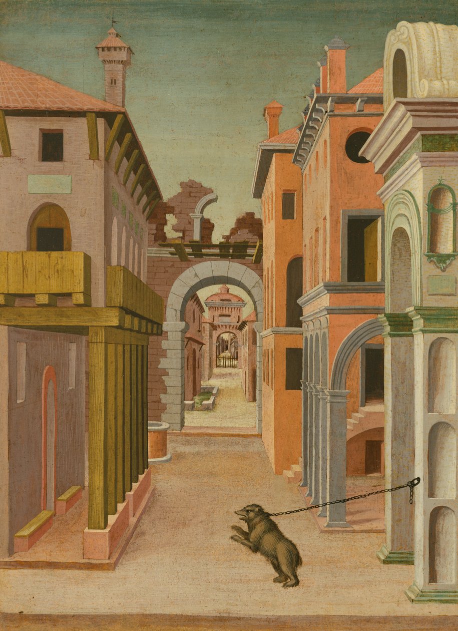 Veduta della città da Italian School