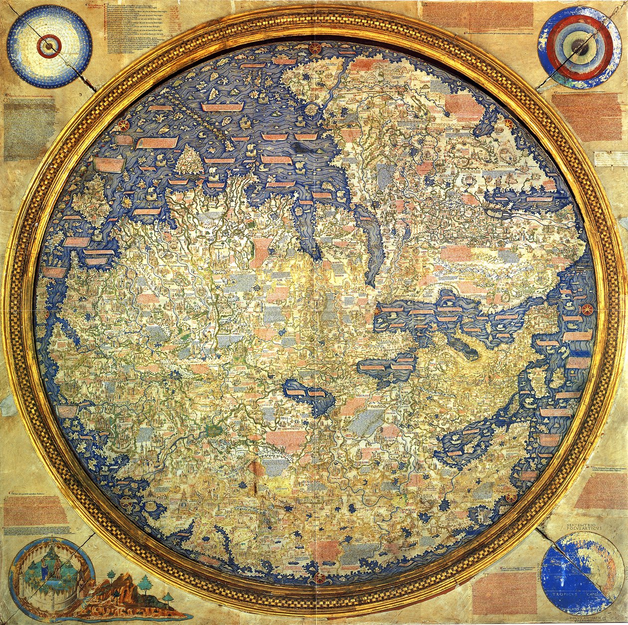 Mappa di Fra Mauro da Italian School