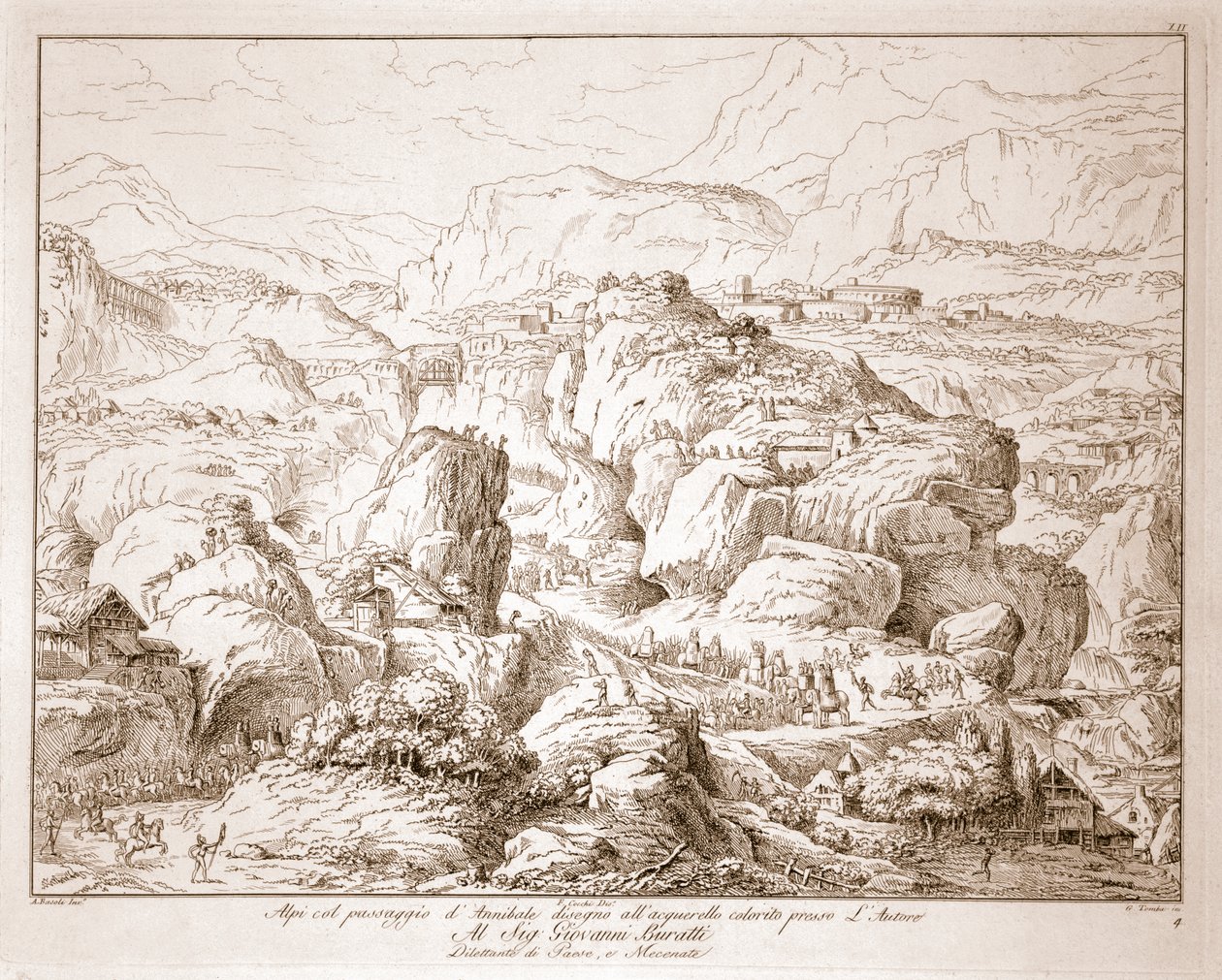 Annibale attraversa le Alpi da Italian School