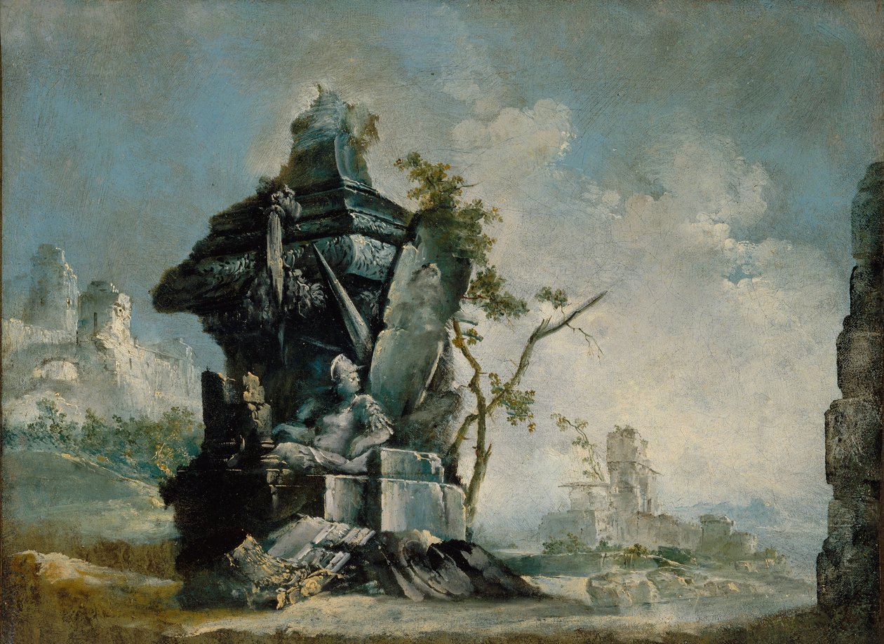 Paesaggio (Capriccio) c.1780 da Italian School