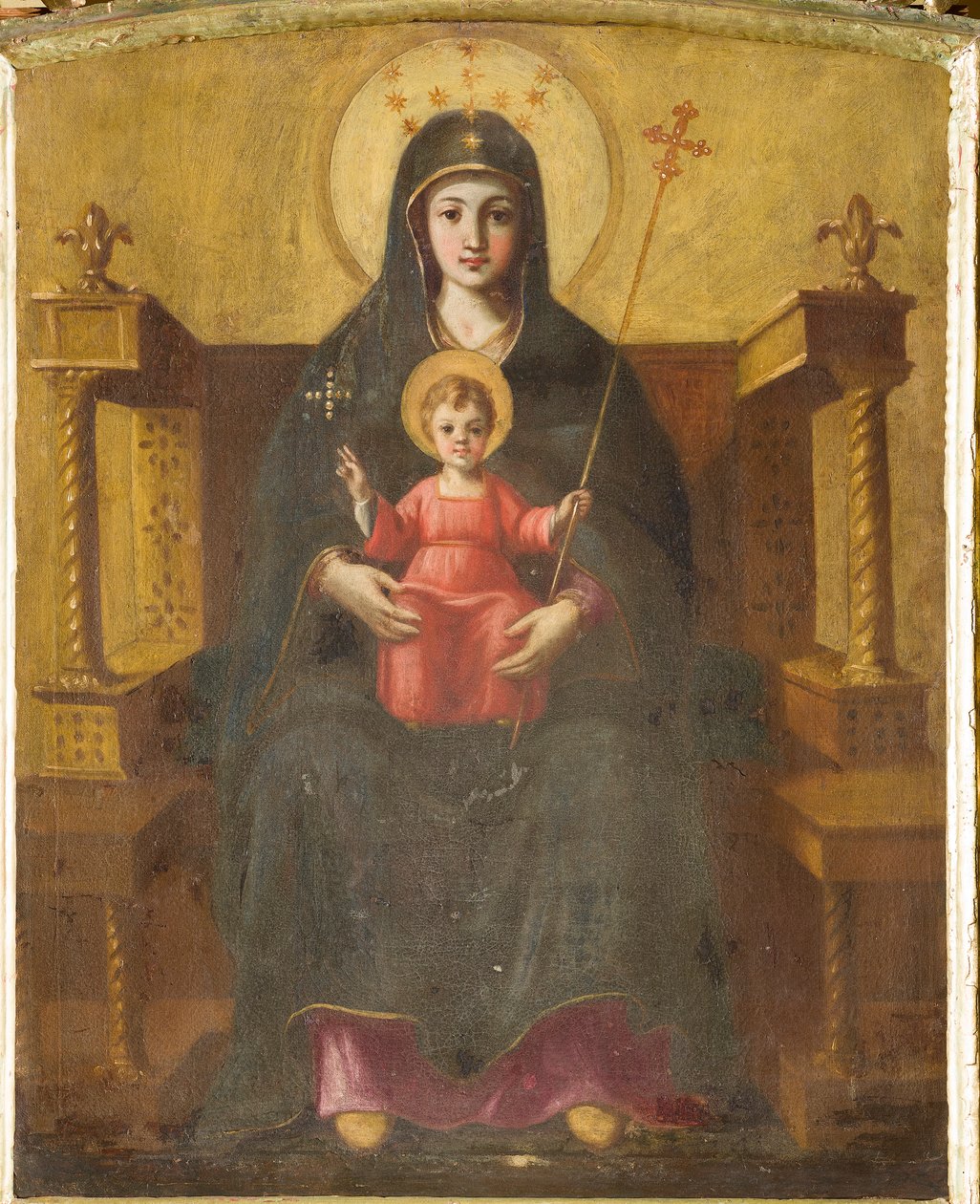 Madonna in trono con bambino da Italian School