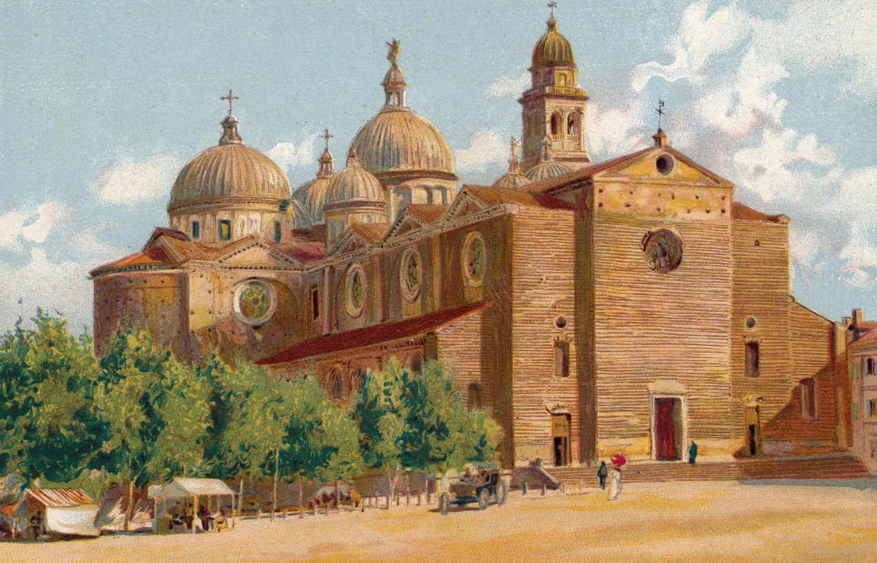 Padova / Padua: Basilica di S Giustina (chromolitho) da Italian School