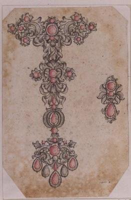 Pendente e orecchini di Santini (XVII secolo) da Italian School