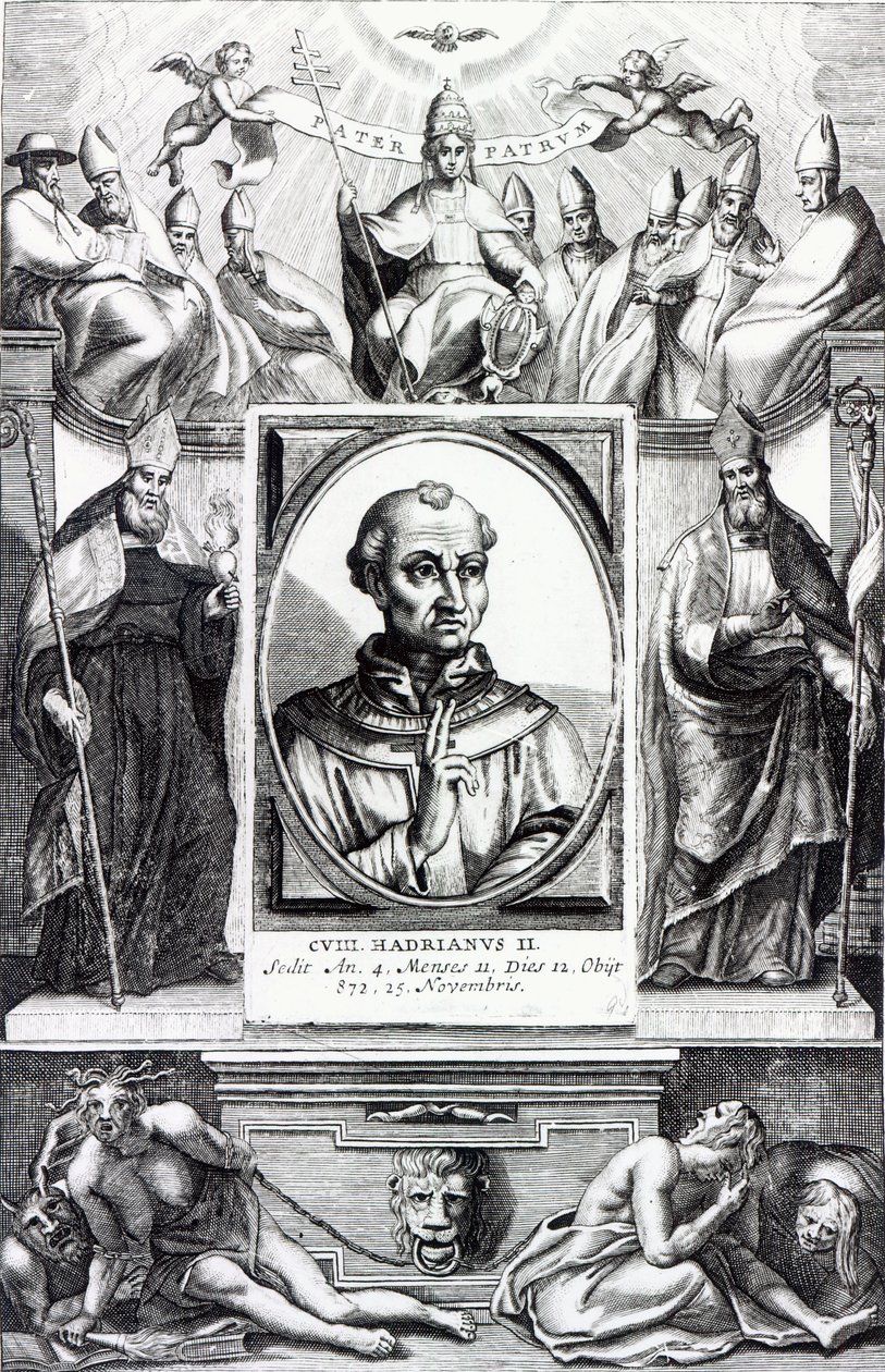 Papa Adriano II da Italian School