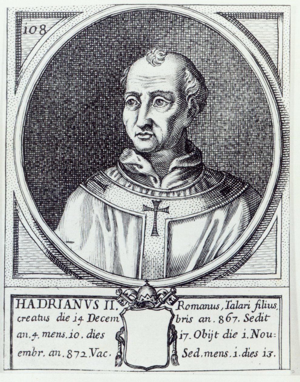 Papa Adriano II da Italian School