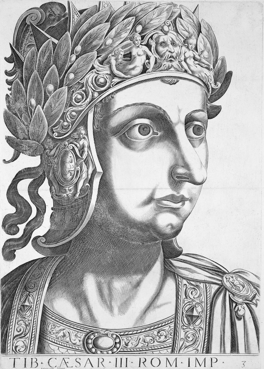 Tiberio Cesare (42 a.C.-37 d.C.), 1596 da Italian School