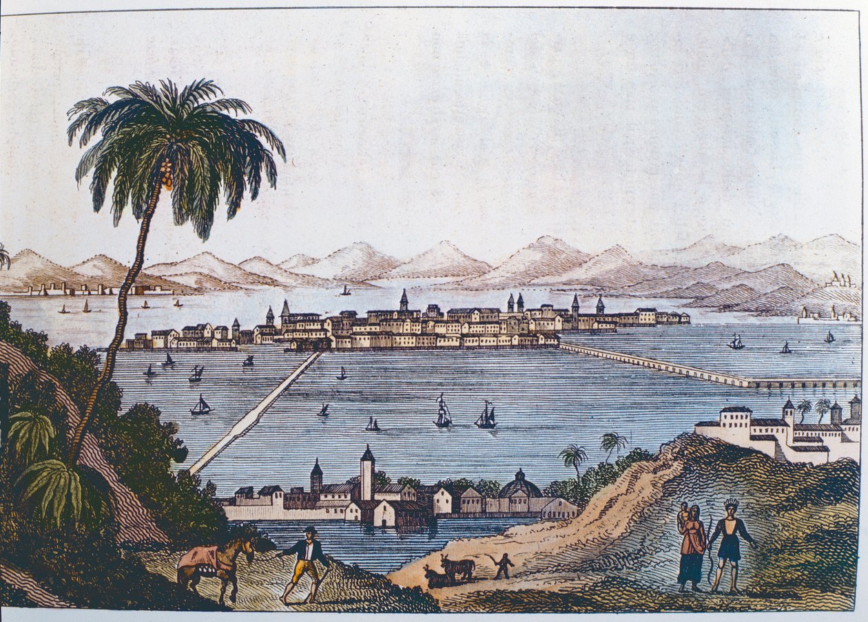 Veduta di Città del Messico, 1714 da Italian School