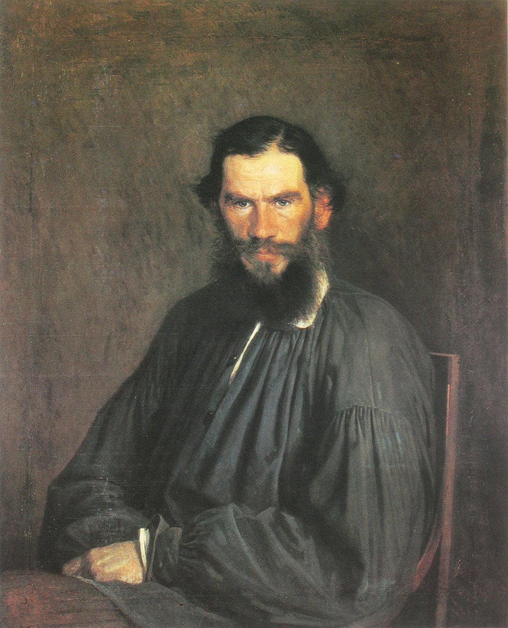 Ritratto di Lev Tolstoj da Ivan Nikolaevich Kramskoy