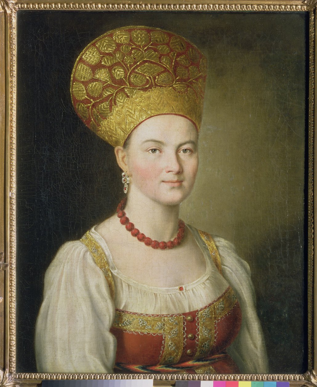 Contadina in costume russo, 1784 da Ivan Petrovich Argunov