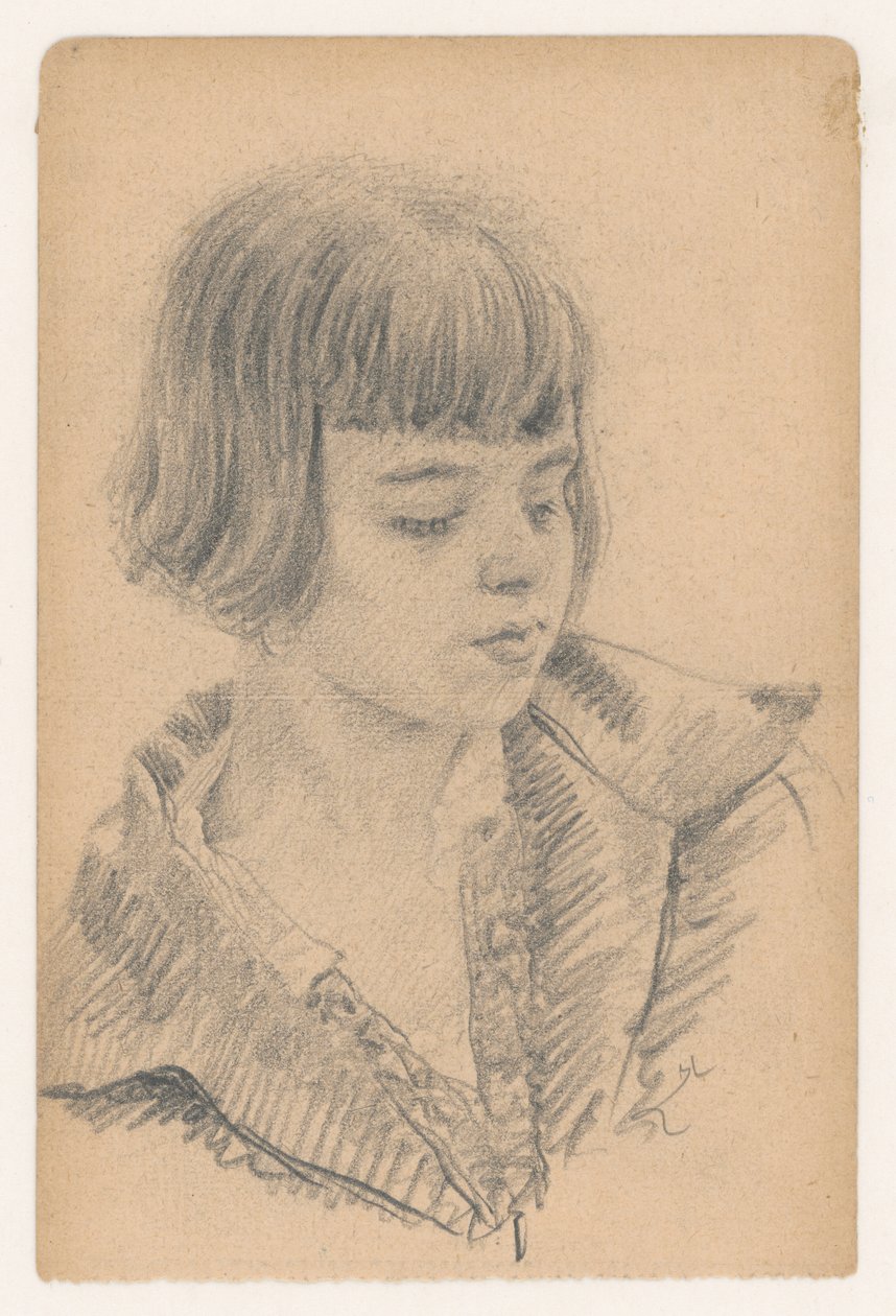 Studio di ritratto di una giovane ragazza da Ivan Zabota