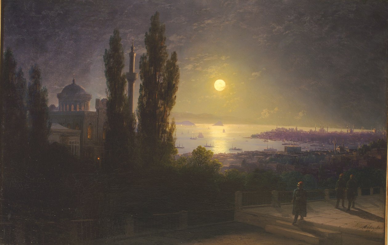 Estone: "Stretto del Bosforo di notte da Ivan Aivazovsky
